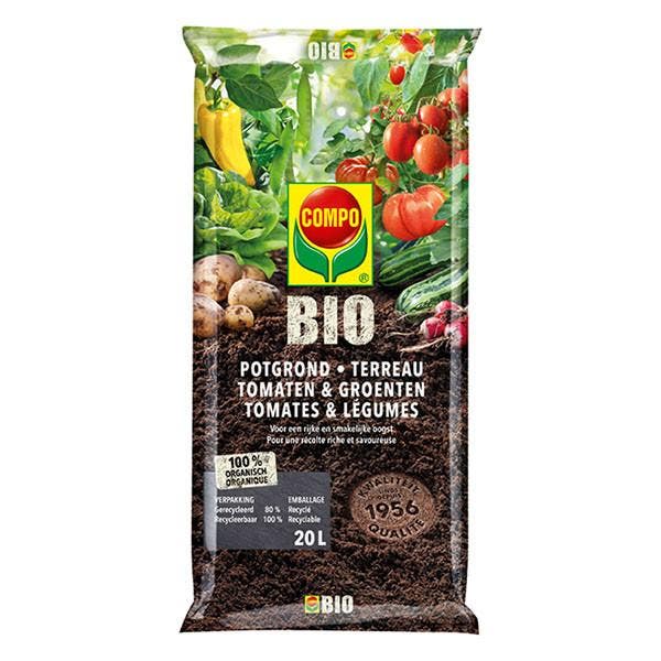 Tomaten en groenten potgrond | Compo | 20 liter (Organisch), Tuin en Terras, Aarde en Mest, Verzenden