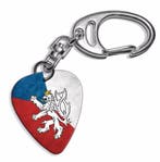 Tjechische vlag plectrum ketting, sleutelhanger, oorbellen, Ophalen of Verzenden, Nieuw