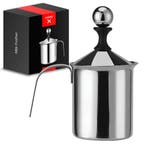 HGMD Melkopschuimer Handmatig - 400ml - RVS, Verzenden, Nieuw