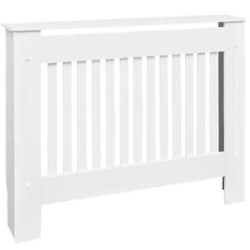 Radiatorkast MDF Wit – Stijlvolle Verwarming Cover met Plank, Verzenden, Nieuw