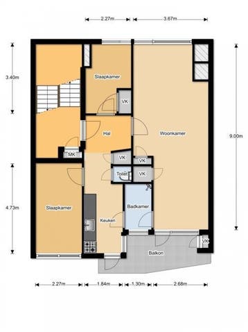 Te Huur 3 Kamer Appartement Stalpaertstraat In Alkmaar, Huizen en Kamers, Huizen te huur, Alkmaar, Direct bij eigenaar, Noord-Holland