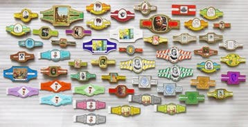 53 complete series sigarenbandjes: Murillo, Abonné,, Antiek en Kunst