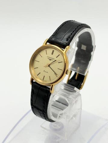 Longines - Longines Vintage Quartz – Gold Textured Dial –