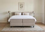 Opberg Boxspring Eefje - Beige - 160 x 210 cm, Huis en Inrichting, Slaapkamer | Boxsprings, Verzenden, Nieuw, 160 cm, 210 cm