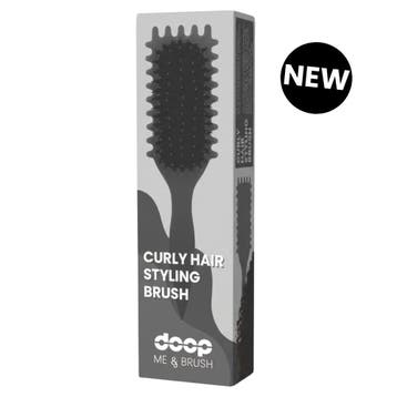 Doop Me & Brush Curly Hair Styling Brush Zwart, Ophalen of Verzenden, Nieuw, Gel, Wax, Haarlak of Mousse