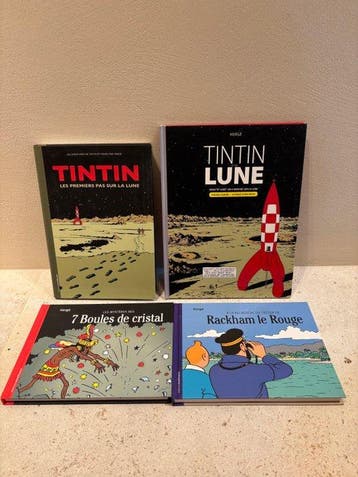 Tintin - Ensemble de 4 albums - Diverse edities, Nieuw