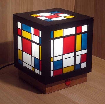Sergio Milani - Tafellamp - Cubic 2026-01 - Hars, hout,