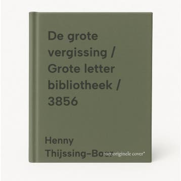 De grote vergissing / Grote letter bibliotheek / 3856, Verzenden, Gelezen, Henny Thijssing-Boer
