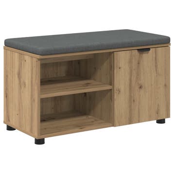 Halbank Eik 80x38cm - Retourkans - Stijlvol, Ophalen of Verzenden, Nieuw