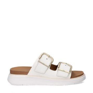 Fitflop Gen-FF Buckle Two-Bar slippers voor dames, Kleding | Dames, Schoenen, Slippers, Verzenden, Wit, Nieuw