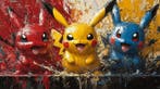 I_KONIQ - HAPPY POKEMON TRICOLOR in a POLLOCK ART, Nieuw