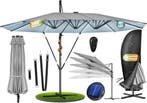Zweefparasol - Tuinparasol - Parasol 460x270 cm - Met voet -, Verzenden, Zo goed als nieuw