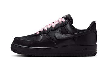 Nike Air Force 1 Low 07 LV8 Black Satin (Womens), Nieuw