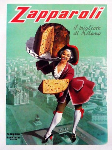 Gino Boccasile - Zapparoli, de beste cake van Milaan - jaren