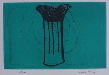 Joan Hernández Pijuan (1931-2005) - Gerro sobre verd