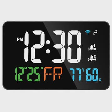 Intelligente WiFi Klok met Datum, Temperatuur & Vochtigheid, Huis en Inrichting, Woonaccessoires | Klokken, Verzenden, Nieuw