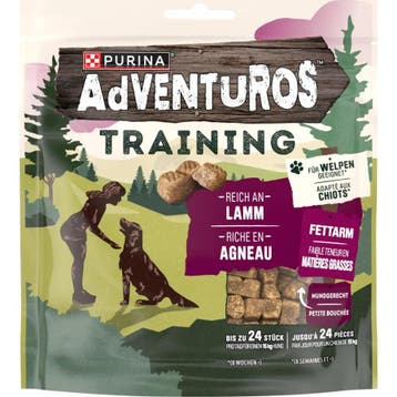 6x Adventuros Training Treats Lam 115 gr (Hondensnacks), Dieren en Toebehoren, Verzenden, Hond