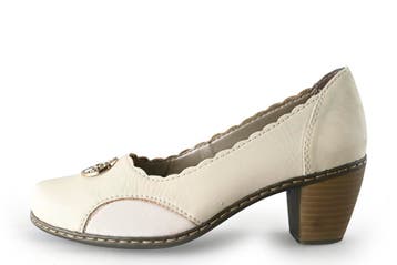 Rieker Pumps in maat 37 Wit, Kleding | Dames, Schoenen, Pumps, Verzenden, Wit, Gedragen