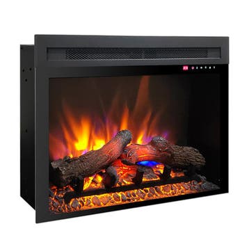 EVIQ Elektrische sfeerhaard Amber 28 inch - 72 cm, Verzenden, Nieuw, Elektrische haard