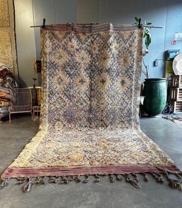 Vintage Talsint Tapijt uit de Haouz-regio – Handgeweven, Nieuw