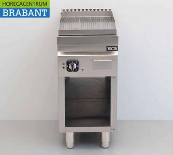 HCB RVS Bakplaat Geribbeld 40 cm 4,5 kW 400V Horeca, Ophalen of Verzenden, Nieuw in verpakking
