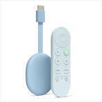 Google Chromecast met Google TV (4K) Blauw in Doos, Ophalen of Verzenden, Zo goed als nieuw