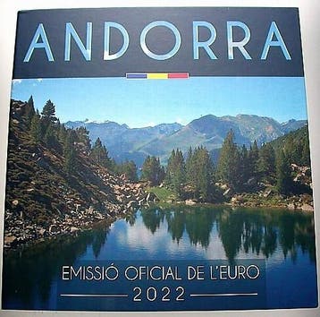 3,88 Euro, munten set 1 Cent 2 Euro (8 Muenz 2022 Andorra, Postzegels en Munten, Munten | Europa | Euromunten, Verzenden