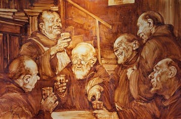 Luigi Anelli (1910-1992) - I trappisti - cm 93x133