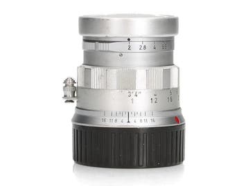 Leica 50mm f/2 Summicron Rigid V2 (11818) - 1 jaar garantie, Ophalen of Verzenden, Zo goed als nieuw, Leica