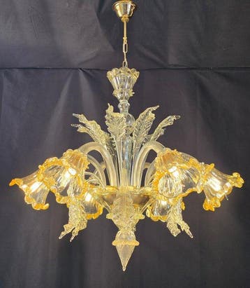 Murano - Kroonluchter - Glas, Antiek en Kunst