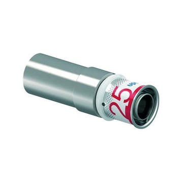 Uponor S-Press Plus perskoppeling Ø25x28 koper vernikkeld, Verzenden, Nieuw