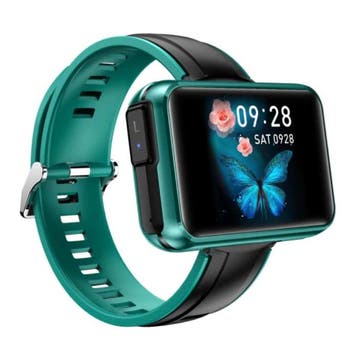 T91 Smartwatch Breed Display met Draadloze Oortjes - 1.4, Verzenden, Nieuw