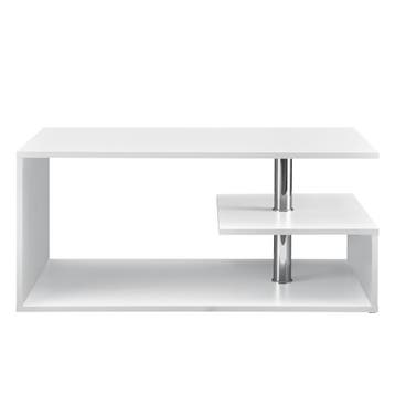 Salontafel Haarlem rechthoekig wit 90x50x41 cm [en.casa], Verzenden, Nieuw