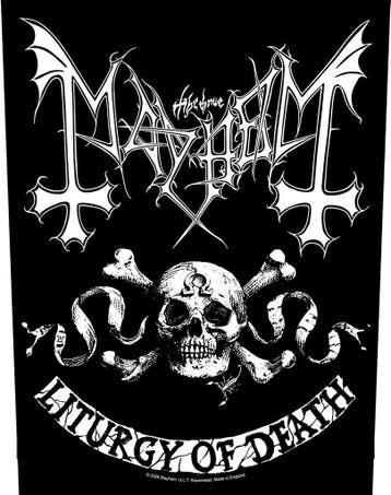 Mayhem - Liturgy of Death Rugpatch - officiële merchandise, Verzenden, Nieuw, Kleding