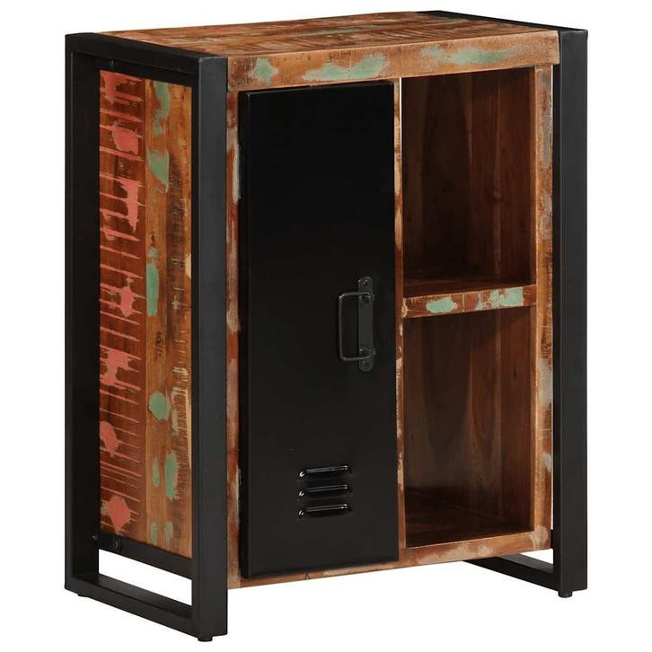 vidaXL Dressoir 55x35x70 cm massief gerecycled hout, Huis en Inrichting, Kasten | Dressoirs, 25 tot 50 cm, Nieuw, 50 tot 100 cm