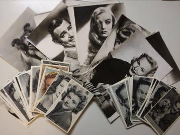 142 cards and original photos movie stars 1950s - Kwatta -, Nieuw