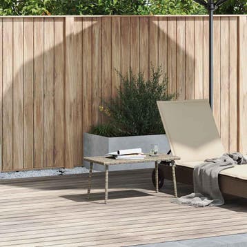 vidaXL Tuin salontafel rechthoekig 80x40x37 cm poly rattan, Tuin en Terras, Verzenden, Nieuw