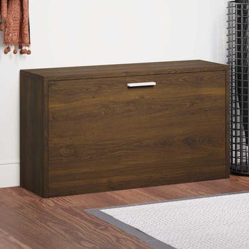 vidaXL Schoenenbank 80x24x45 cm bewerkt hout bruin, Verzenden, Nieuw