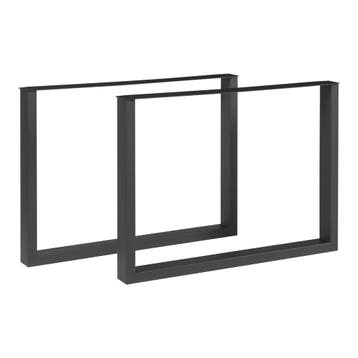 Stalen onderstel Makers set van 2 tafelpoot 72x90 cm zwart [, Verzenden, Nieuw