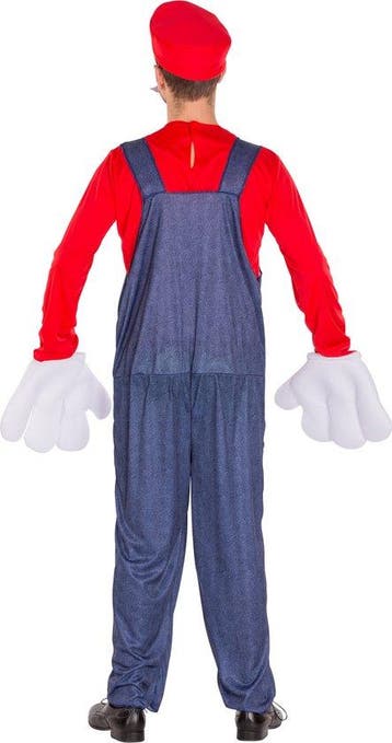 2dekans | dressforfun - Herenkostuum super loodgieter Mario, Ophalen of Verzenden, Zo goed als nieuw