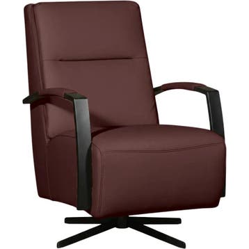 Leren draaifauteuil Award - Toledo Bordeaux (donkerrood) -, Huis en Inrichting, Nieuw, Ophalen of Verzenden, 50 tot 75 cm, Industrieel, Modern