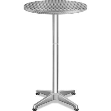 Statafel Zilver RVS/Aluminium Ø60cm (Statafels), Verzenden, Nieuw
