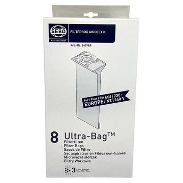 SEBO microvezel stofzuigerzakken Ultra Bag 8, origineel, Verzenden, Nieuw