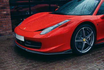 Ferrari 458 Italia / Spider carbon voorlip splitter, Verzenden