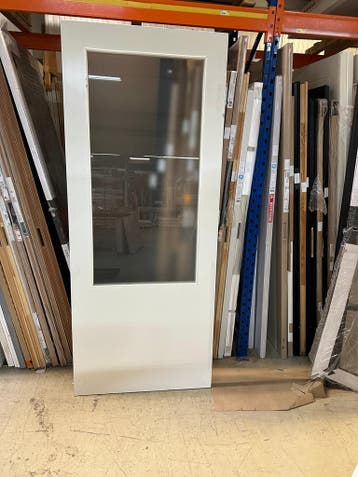 Binnendeur met grote glasopening 93x231,5 opdek rechts, Ophalen of Verzenden, Nieuw
