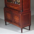 Franse Vitrine met lade en gesloten deurtje prachtig ingeleg, Ophalen of Verzenden