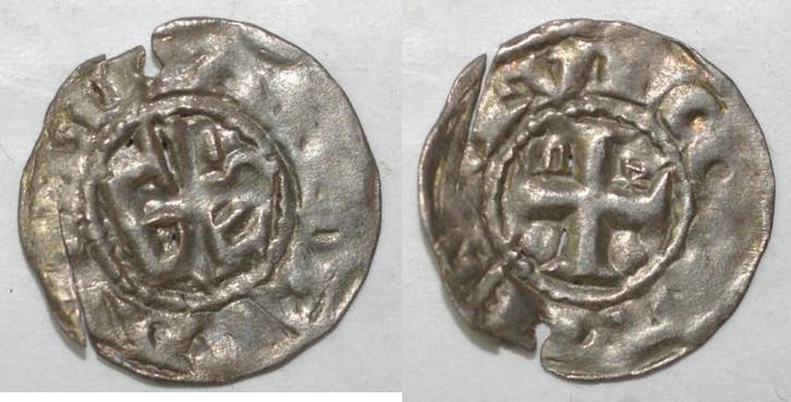 Denier 1162 1175 France Beauvais Eveche Barthelemy De Mon..., Postzegels en Munten, Munten | Europa | Niet-Euromunten, Verzenden