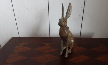 P. Chenet - Beeld, Konijn - 14.5 cm - Brons