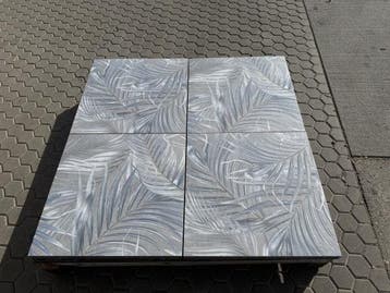 Veiling - 20,16 M2 Keramische Tegel Decor Blue Flower 60x60x, Nieuw