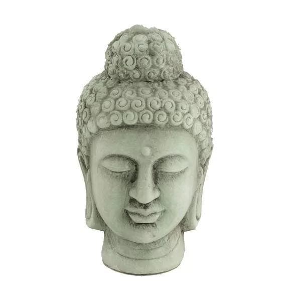 Boeddha Beeld – Beeld Boeddhahoofd Terracotta – Licht Groen, Huis en Inrichting, Woonaccessoires | Boeddhabeelden, Nieuw, Verzenden